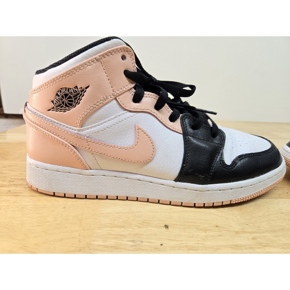 Nike Air Jordan 1 Mid Shoes Youth Size 5.5Y "Arctic Orange" - Picture 4 of 12